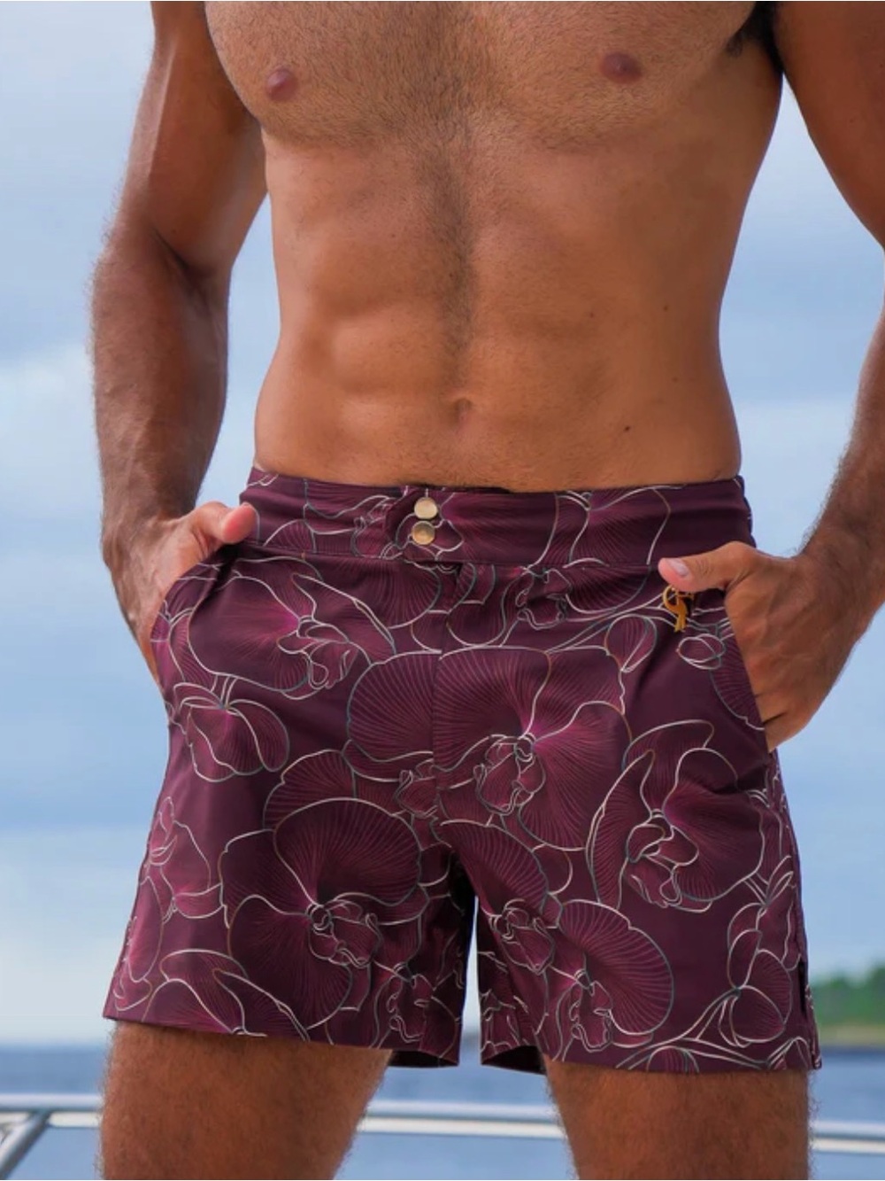 Tucann Luxe Orchid Shorts - Merlot